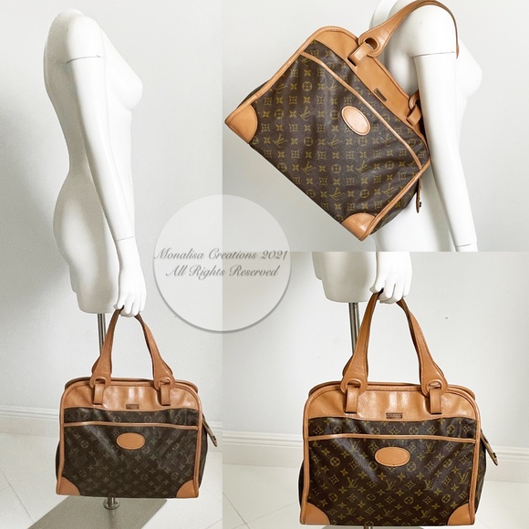 Louis Vuitton Bag Tote Monogram Carry On Diaper Bag French Co Vintage 70s Rare - Picture 4 of 14